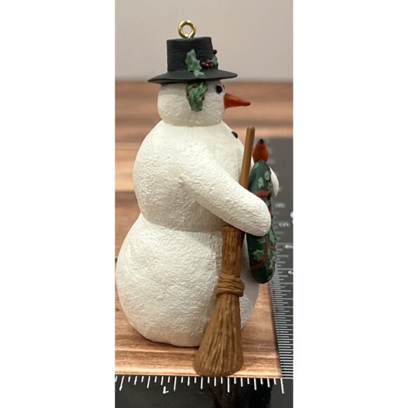 1996 HALLMARK KEEPSAKE ORNAMENT QX6214 CHRISTMAS SNOWMAN BY MARJOLEIN BASTIN - Picture 6 of 10